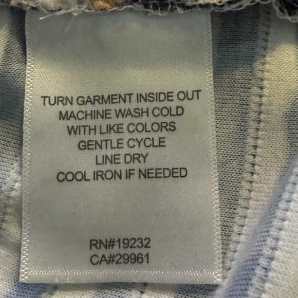 Alfred Dunner 1X Top Shirt Blue Purple Geometric Flutter 3/4 Sleeve Scoop Neck - Picture 7 of 8